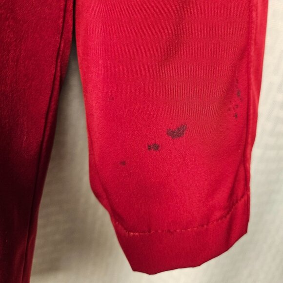 Nautica Red Hooded Jacket With Plaid Lining XL Water-Resistant ButtonZip Closure - Picture 3 of 7